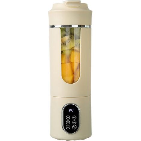 Mixeur portable – USB – 12 lames inox – Tasse à smoothie – Mini mixeur sans fil (1/5)