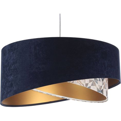 Suspension galaxy asymetric - Bleu marine, multicolore, or (1/5)