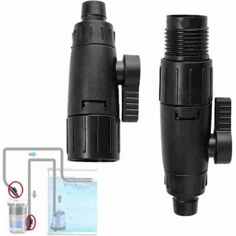 Vanne De Tuyau - Connexion Rapide 12 Mm - Pour Aquarium Eau Douce Et Eau Salée - 1 Pièce (1/4)