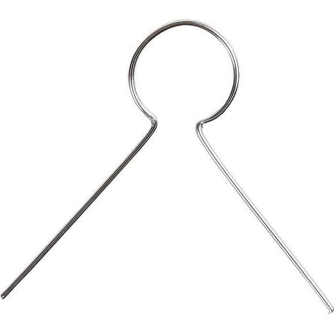 Fils de suspension - Métal - Argenté - Pour boules et oeufs - Trou de suspension - Intérieur