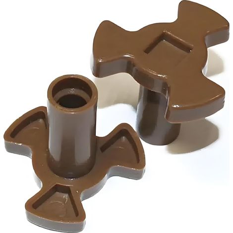 2 Pieces (Marron, 33 x 29mm2)  MicroOndes Plaque Tournante Coupleur Support de de Plateau d'arbre pour MicroOndes Plaque Tournante Rouleau Guide Support pour Accouplement Pièces de Rechange