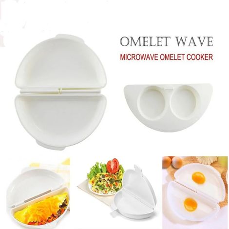 Utile Blanc Micro-ondes Omelette Oeuf Maker Plateau Non-toxique Oeufs Vapeur Boîte Silicone Oeuf Cuiseur Oeuf Pocher Cuisine Cuisine Outils comme indiqué (1/3)