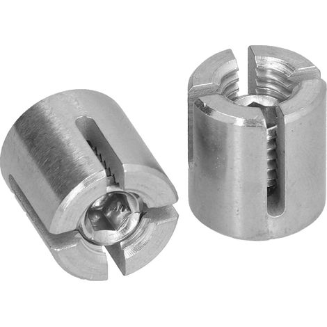 Lot de 10 pinces croisées en acier inoxydable, clips de fixation pour câble d'acier, croisillons pour garde-corps en câble, kit treillis résistant. (1/5)
