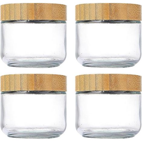 Contenitori ermetici per overnight oat，barattoli a bocca larga，Barattoli da 283 g per la preparazione dei pasti con coperchio a chiusura ermetica (1/5)