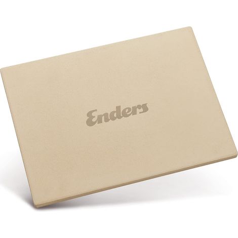 Enders Pietra Refrattaria Rettangolare Enders per Griglia a Gas - Pietra per Pizza in Cordiertite - 40 x 30 cm (1/2)