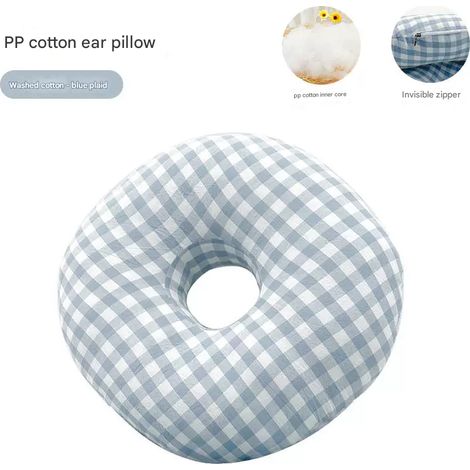 Oreiller de piercing pour soulager les douleurs d'oreille et la pression pendant le sommeil latéral, oreiller d'oreille doux et confortable à un seul trou Pi-xinhan[SC]-AquaForge