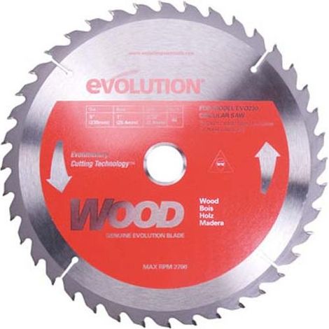 DISCO PARA MADERA 185MM EVOLUTIONSTEEL 677188