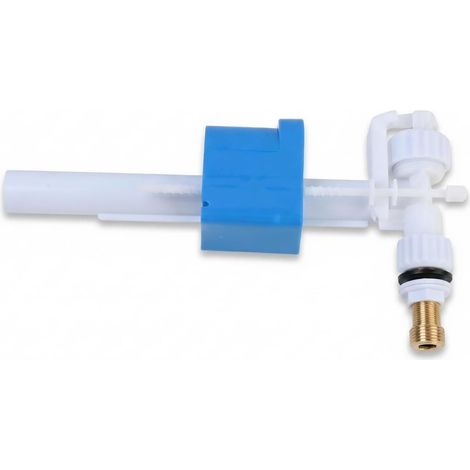 Valve d'Arrivée d'Eau Universelle, Évacuation Latérale, avec Flotteur Silencieux, Pièces de Rechange Économes en Eau, Raccords en Laiton G3/8 et G1/2, Convient aux Réservoirs en Céramique Standard (1/5)