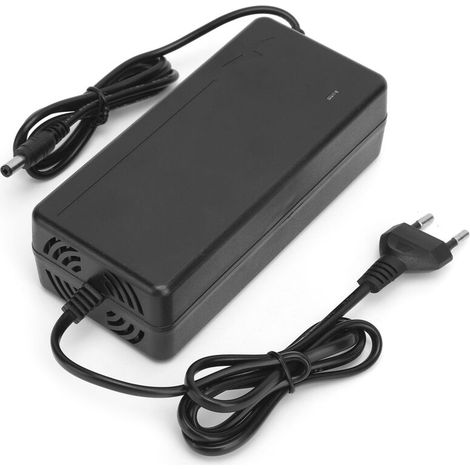 Chargeur Secteur 54.6V 2A pour Batterie Lithium, Adaptateur DC 5.5mm, Entrée 100‑240V (1/5)