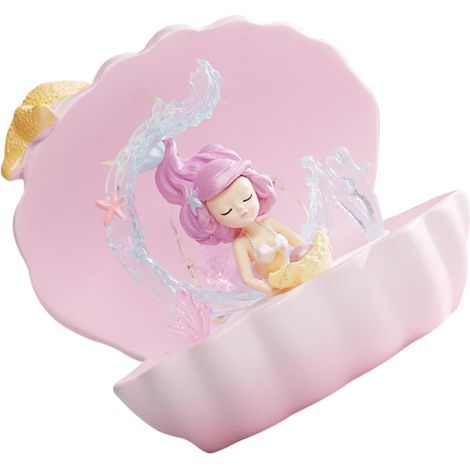 Lampe de Chevet Sirène de Coquillage Rose (1/5)