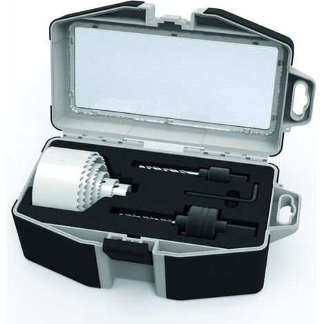 Coffret 11 Pièces Electricien 6 trépans + 2 mandrins + 2 forêts + 1 clé SMARTOOL (1/2)