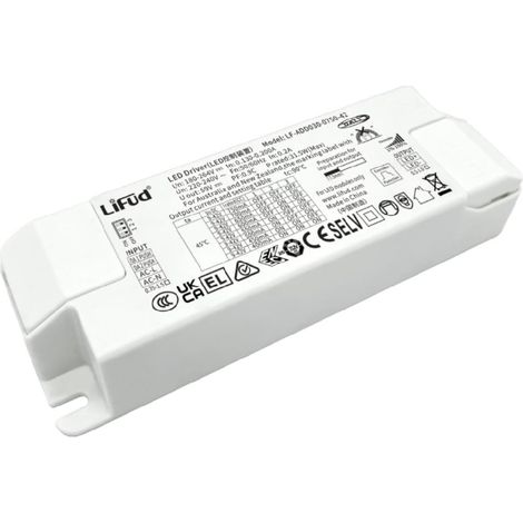 Driver LIFUD Regulable DALI/PUSH 200-240V Salida 9-54V DC ADDXXX 30 W