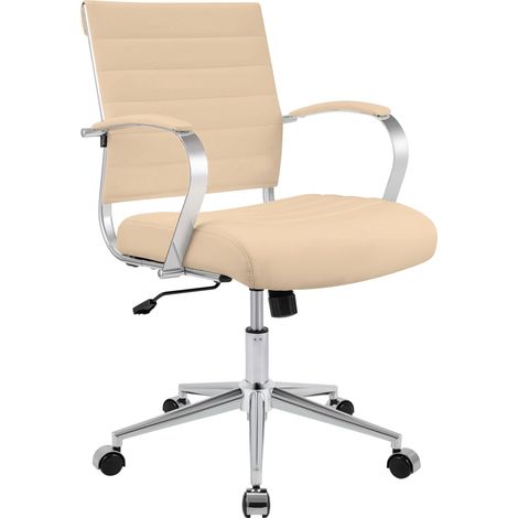 Bürostuhl Oakland Kunstleder creme