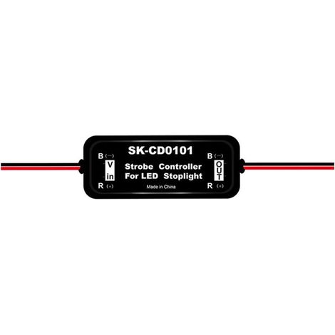 Modulo controller per luci freno a LED per auto, 12V-16V, con funzione stroboscopica e indicatori di direzione, codice SK-CD0101