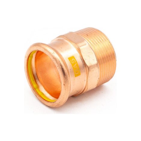 PrimaPress 42x1 1/2" MI Copper Gas Coupler - WRAS Approved (1/3)