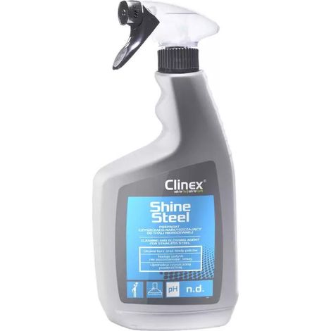 Clinex Shine Steel 650ml para acero inoxidable