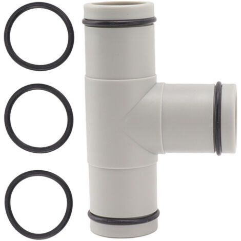 QORVA
-Vanne de remplacement en T pour tuyau de piscine hors sol, double vanne de 3,1 cm en plastique,de