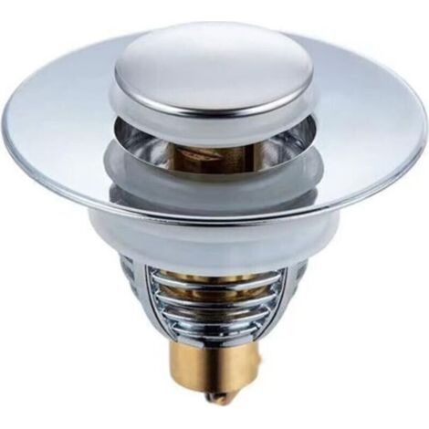 Pr Universal Sink Drain, Improved Drain Plug, Pull Type Sink Drain, Accelerates Drainage without Clogging, for Bathtub, Kitchen, Sink (Drain Hole 32-42mm) (1/4)