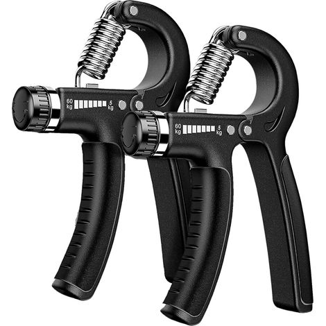 APEX Lot de 2 renforçateurs de force pour les mains, force de préhension réglable de 5 à 60 kg, renforcement des avant-bras et des mains (1/5)