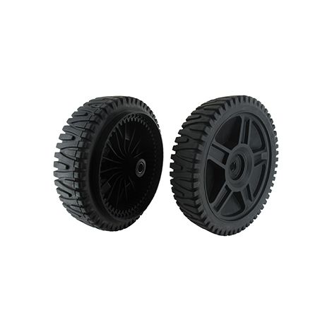 Rueda delantera para cortacéspedes Ayp - Bernard Loisirs modelos Bl55h53hw, Bl50h53hwde - Mc Culloch modelos M4051cm, M53-190f, M65b53fd.