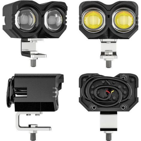 Projecteur LED - - 20W - Bicolore - Étanchéité IP68 - Aluminium durable blanc jaune (1/4)