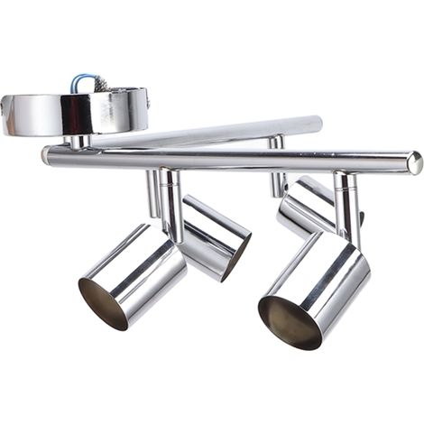 Beyamis Douille de lampe à 4 têtes orientable et flexible pour ampoules GU10, idéale pour chambres, salons, restaurants et bureaux (85 V à 265 V). (1/5)