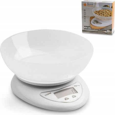 Bilancia da cucina elettronica PRECISION SCALE con ciotola da 600 ml e display LCD.