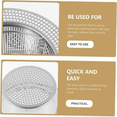 Panier De Vidange - Acier Inoxydable 304 - Pour Évier Universel - Maille Fine - Lot De 4 (1/5)