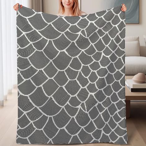Couverture polaire douce pour usage en hiver 60x80 pouces, isolante et chaleureuse pour lit et canapé (1/4)