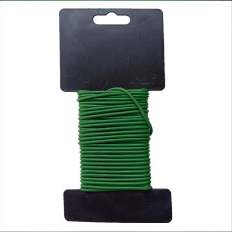 Cordon de support pour plantes, en fil de fer plastifié, 3,5 mm x 20 m, pour jardinage et horticulture.