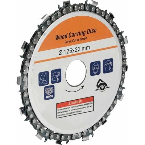 Disque à lamelles 125mm 16 dents acier inox – Pour meuleuse 5 pouces – Découpe précise bois et plastique – Résistant aux chocs (1/5)