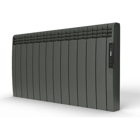 ROINTE - Radiateur connecté EOINIQ 12 éléments 1800W Tarpaulin Grey - ERFG1800RAD2