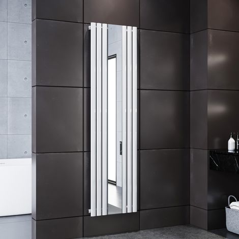 ELEGANT Paneelheizkörper Weiß Heizkörper Vertikal 1800x500mm mit Spiegel (1/5)