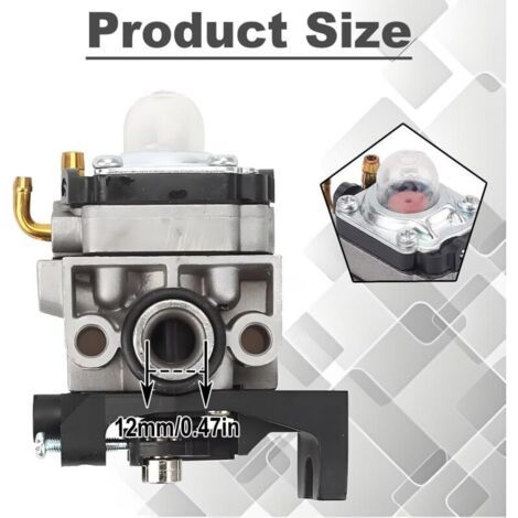 NALOOKAMIC  GX35 Carburateur kit pour Honda GX35NT HHT35 HHT35S UMC435 4 temps 1.3 HP pour Débroussailleuse Débroussailleuse Génératrice Coupe-Gazons Petits Moteurs 16100-Z0Z-034 16100-Z0Z-815