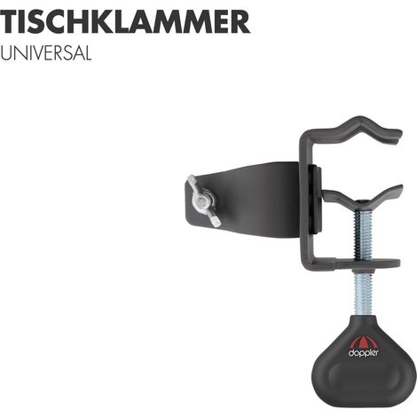 Doppler Tischklammer für Sonnenschirme Universal mit ø 22 bis 32 mm Sonnenschirmhalterung 85199A
