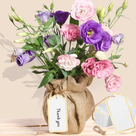 Etiquettes En Papier Doré À Écrire Soi-Même - Pour Emballage Cadeau Mariage Noël Anniversaire - 120 Pièces