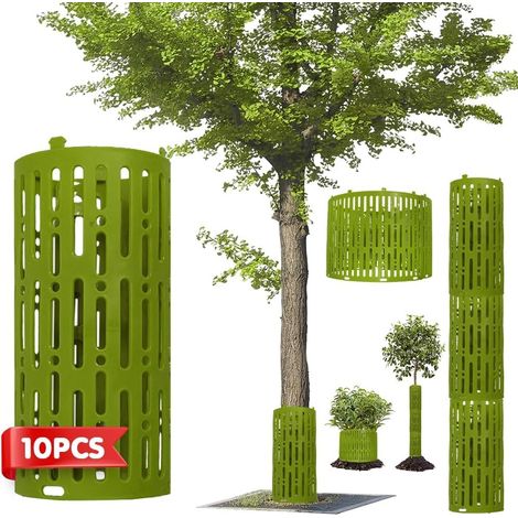 Protection pour tronc d'arbre, lot de 10 (20 x 33 cm), housse de protection pour tronc d'arbre, extensible, protection du tronc, protection contre les animaux sauvages (1/5)