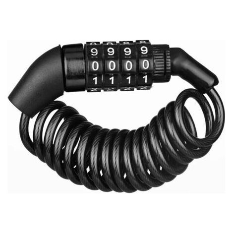 Diebstahlsicheres Kabel, max. 150 cm, Diebstahlsicherer Helm, Diebstahlsicheres Kombinationsschloss mit 4-stelligem Code, Diebstahlsicheres Fahrrad, Ski, Snowboard, Ternel (1/5)