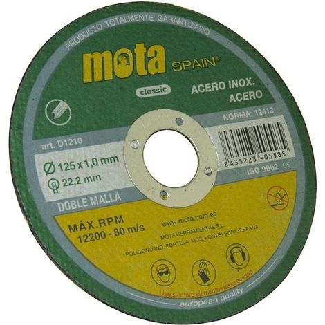Edelstahl-Trennscheibe ø180x1,6x22,23mm d1816 MOTA