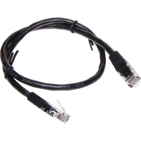 CÂBLE DE CONNEXION RJ45/6/0,5 NOIR 0,5 m