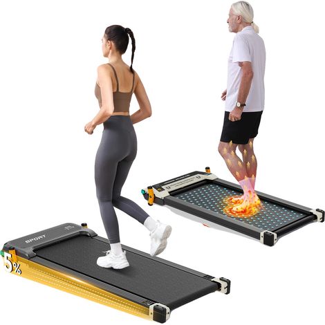 Cinta de correr con inclinación, cinta de correr 2 en 1, masajeador de pies Shiatsu, 520A-A (1/2)
