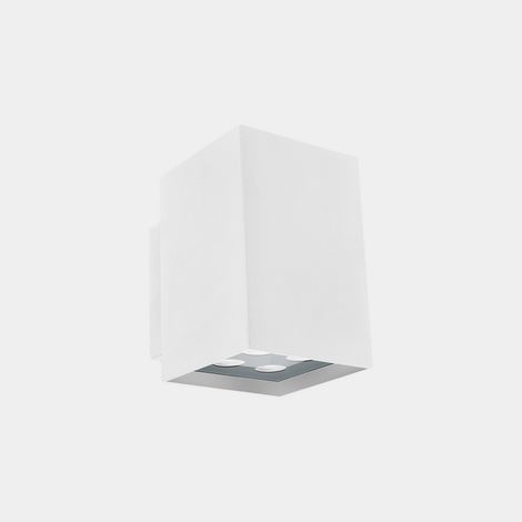 LEDS C4 Afrodita Applique murale extérieure LED blanche 21,6 W 2700 K IP55, éclairage haut/bas, interrupteur marche/arrêt