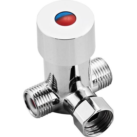 Régulateur de température d'eau pour vannes sur pied 1/2", chromé (1/2)
