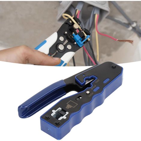 Kit d'outils réseau multifonctionnel traversant 50 pièces RJ45 avec têtes et gaines. (1/5)