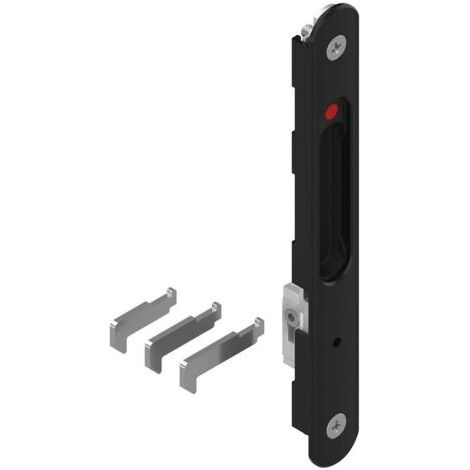 Fermeture encastrée simple SILÈNE rénovation Noir RAL9005 LA CROISÉE DS DS8298-013 (1/4)