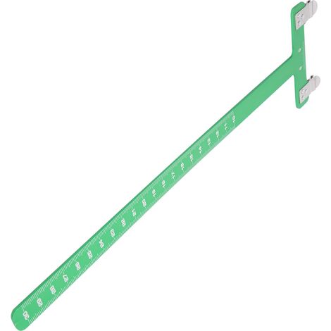 Règle de mesure de distance en forme de T pour le réglage des flèches d'arc, outil de mesure en alliage d'aluminium vert (1/5)