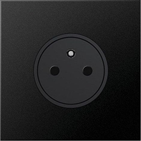 Arnould Enchufe eléctrico negro 16A 250V 2 polos tierra
