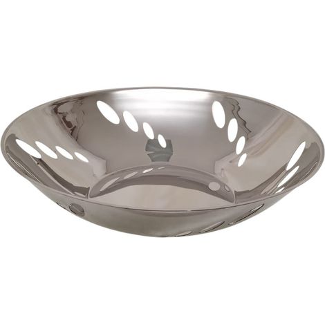 Tescoma, vassoio centro tavola rotondo 30 cm decoro forato, in acciaio inox