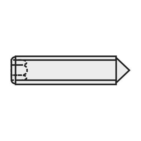 TOOLCRAFT 827351 Vis sans tête M5 10 mm acier 20 pc(s) C54239 (1/2)