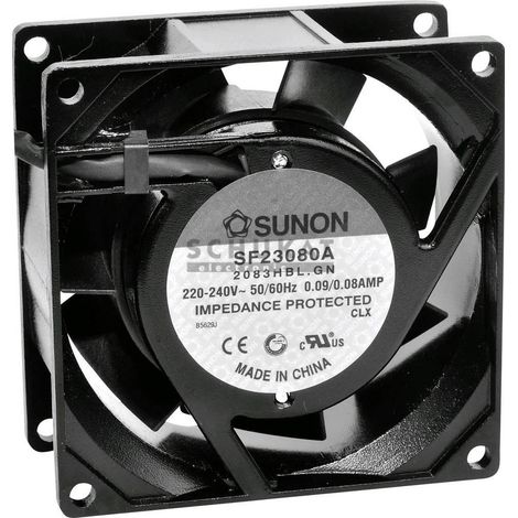 Sunon SF23080 A2083HBL ventilador axial compacto 230V